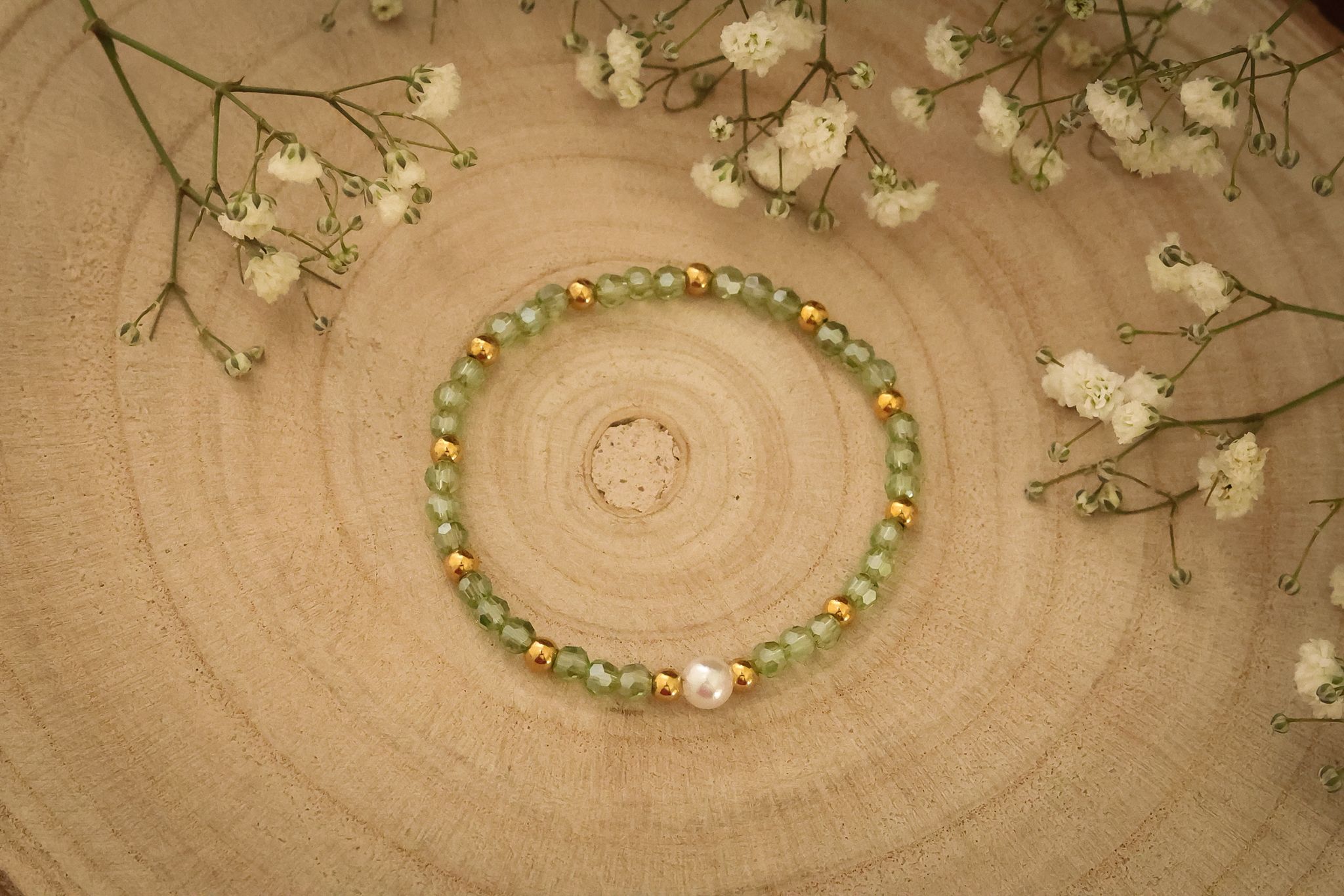 BRACELET YAMNA VERT CLAIR