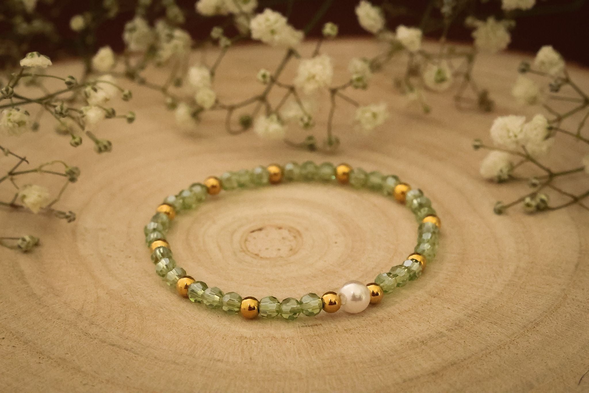 BRACELET YAMNA VERT CLAIR