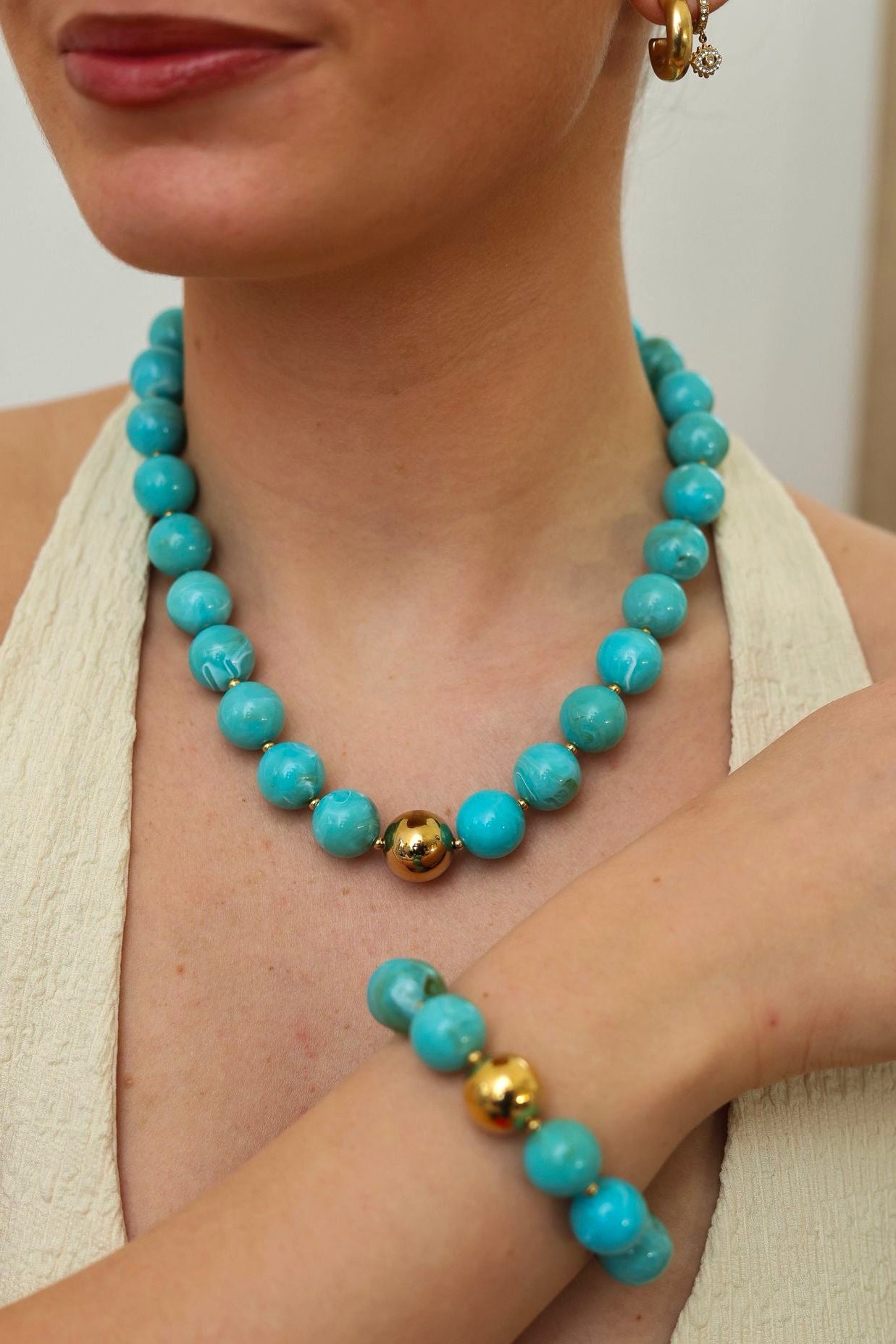 COLLIER MAELYS BLEU