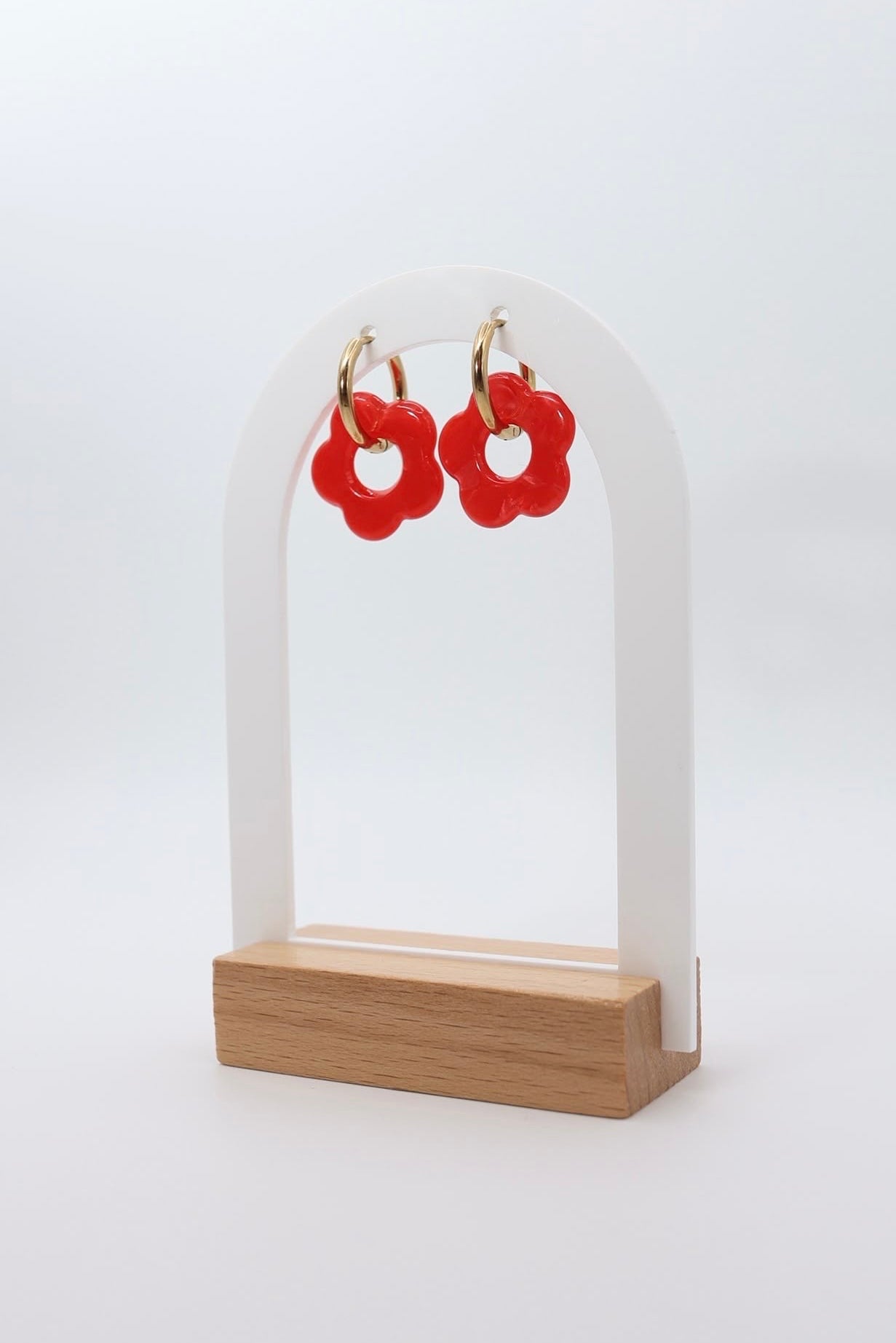 BOUCLES ELYA ROUGES