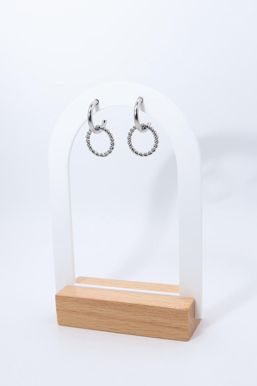 BOUCLES DELYA ARGENTÉES