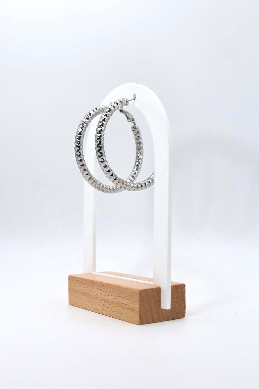 BOUCLES YOLANDE ARGENTÉES