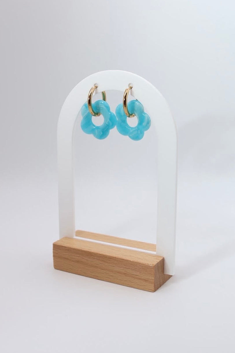 BOUCLES ELYA BLEU CLAIR