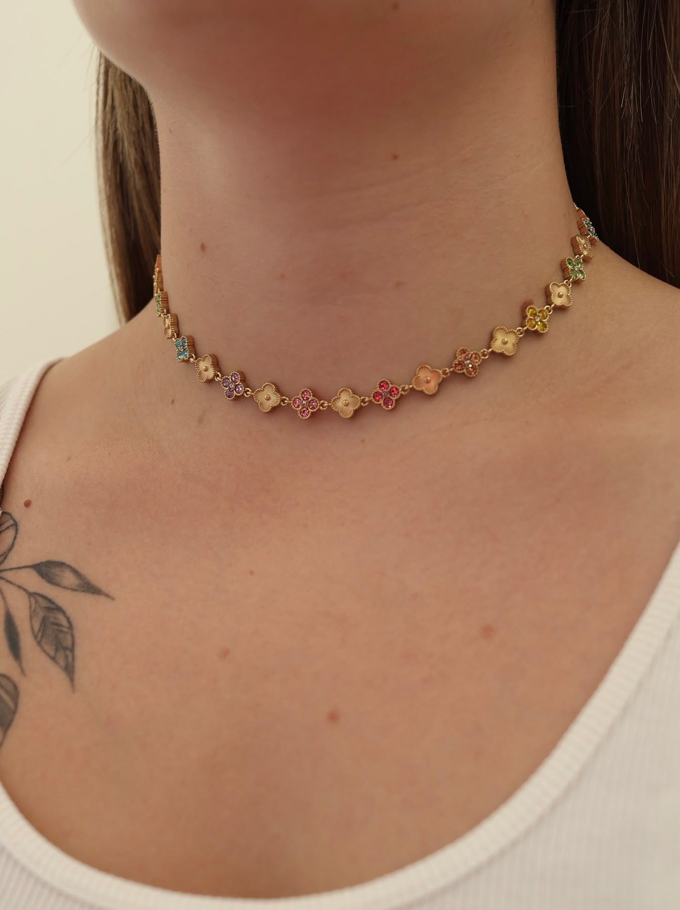 COLLIER CATALEYA MULTICOLORE