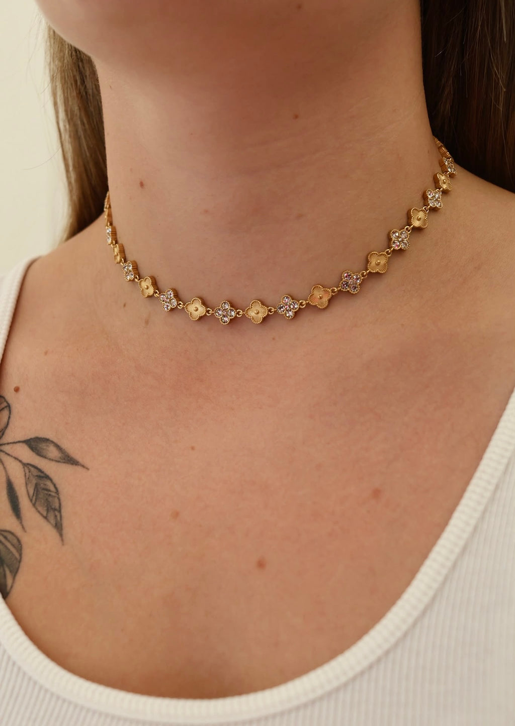 COLLIER CATALEYA DORÉ