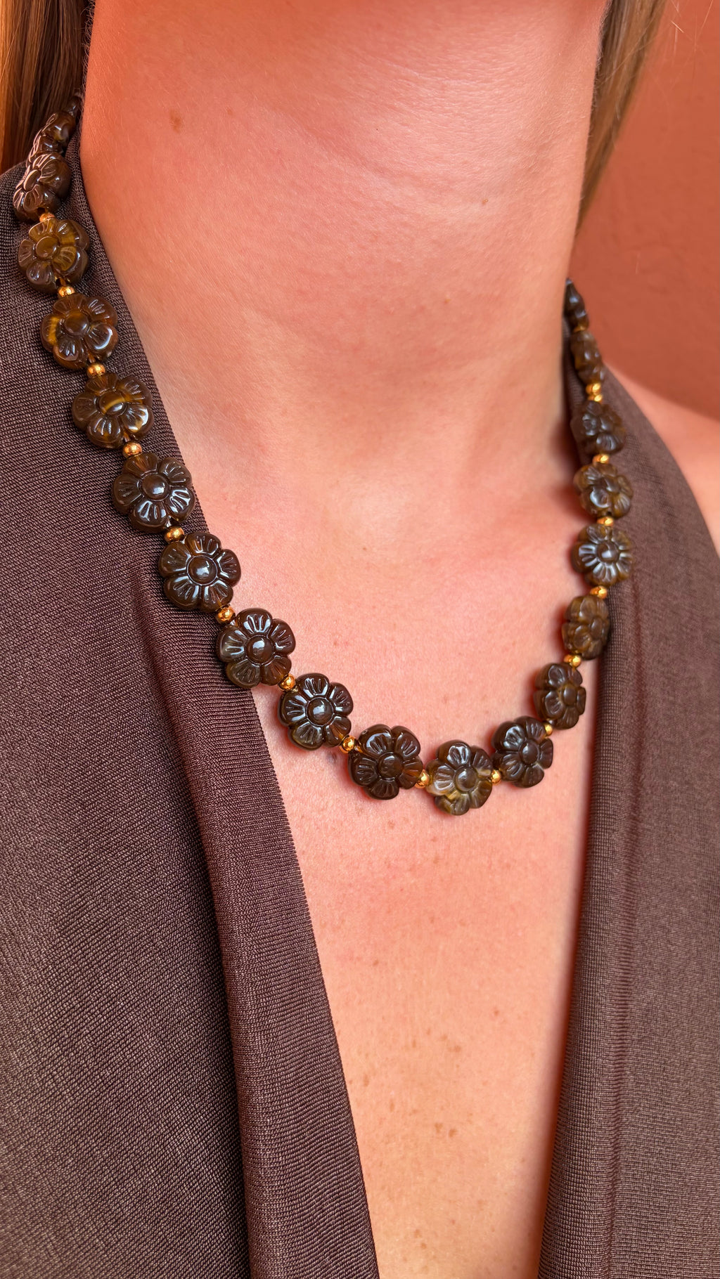 COLLIER SOFYA MARRON
