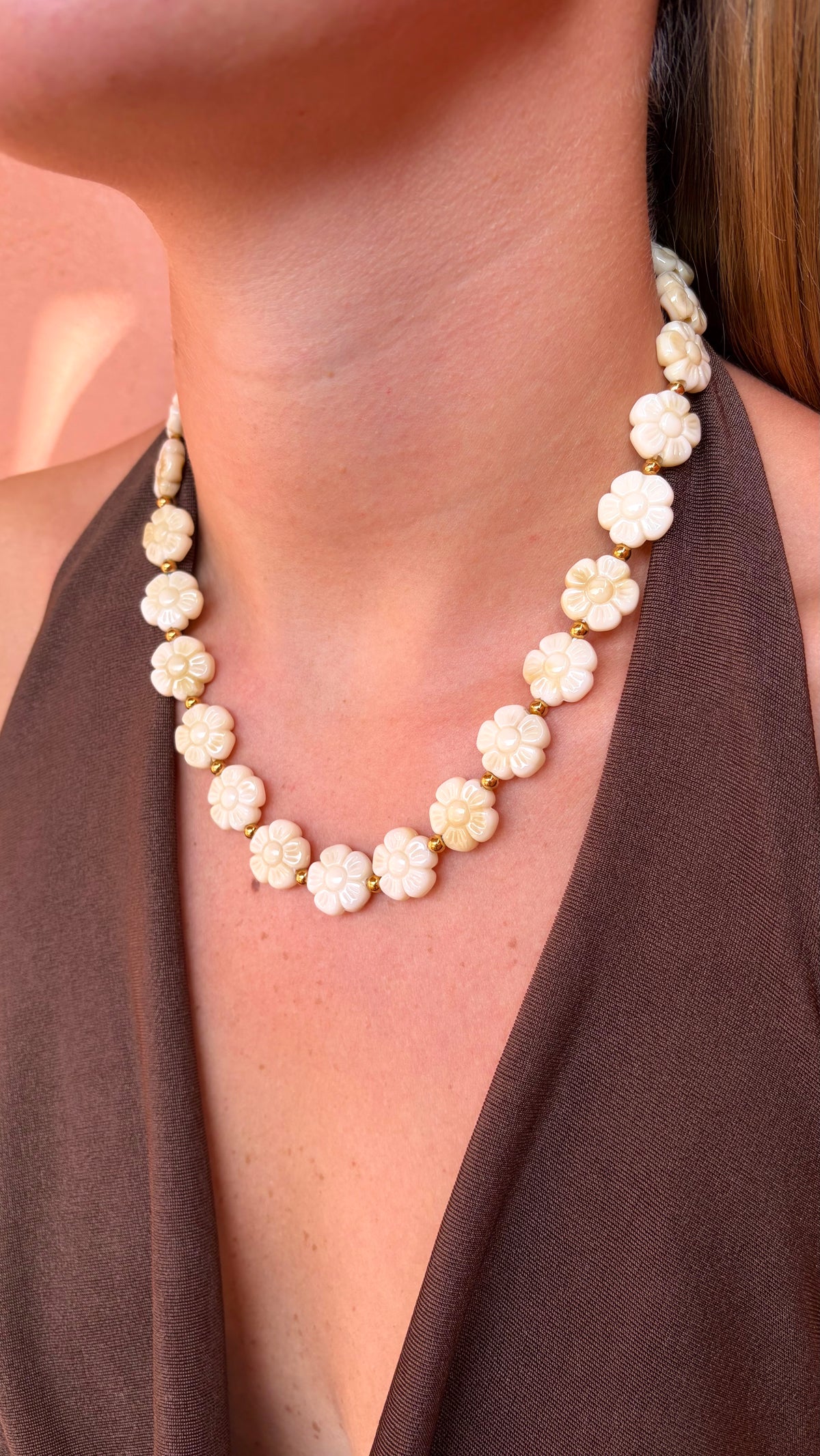 COLLIER SOFYA BEIGE