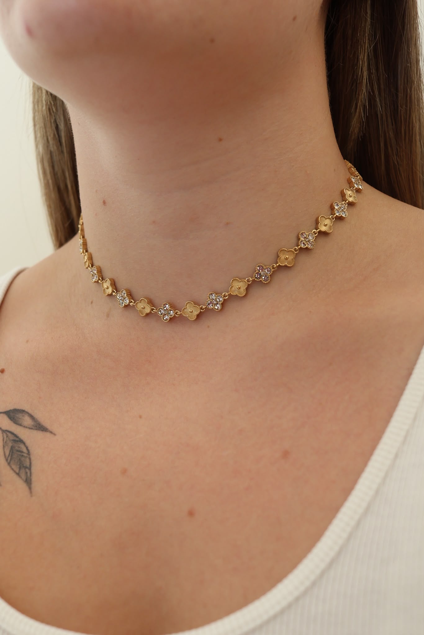 COLLIER CATALEYA DORÉ